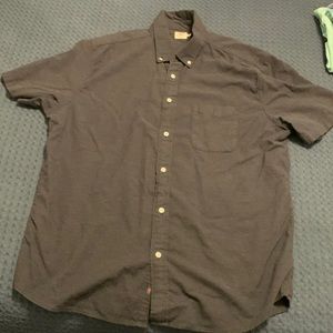 Faherty- black shirt sleeve button down. Men’s XL
